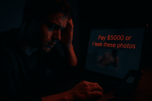 what to do if someone is blackmailing you online