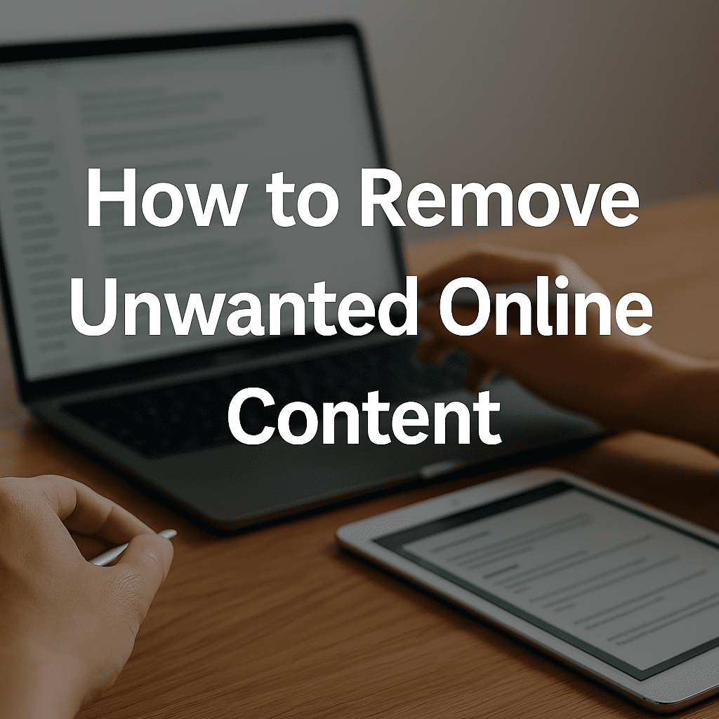 Online reputation repair concept