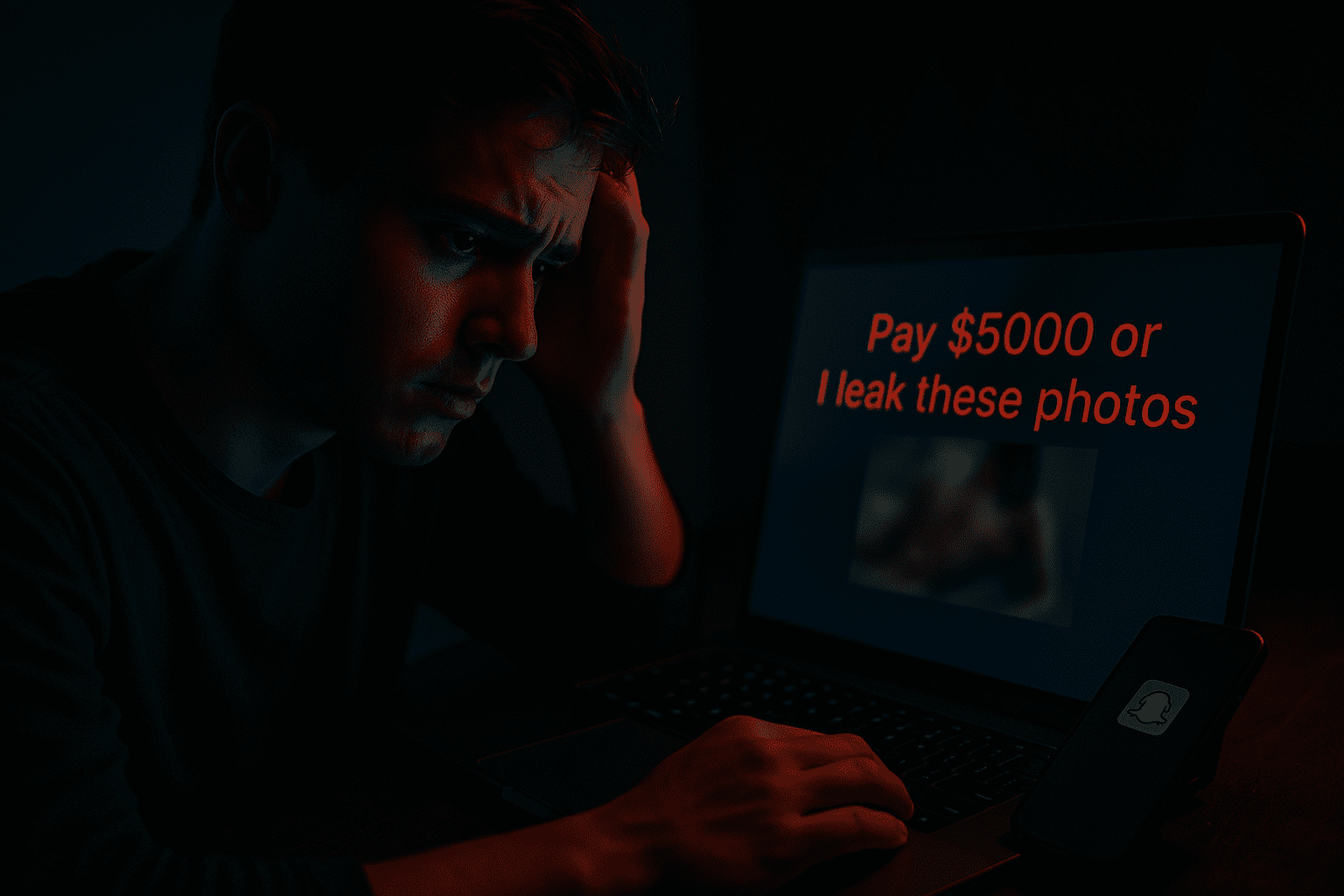 what to do if someone is blackmailing you online